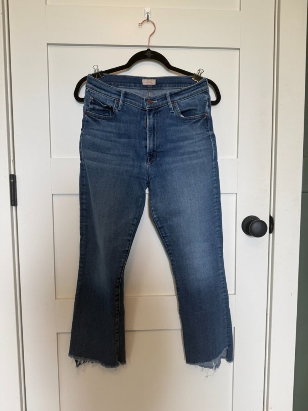 MOTHER The Insider Crop Step Fray in Sweet and Sassy Size 29
